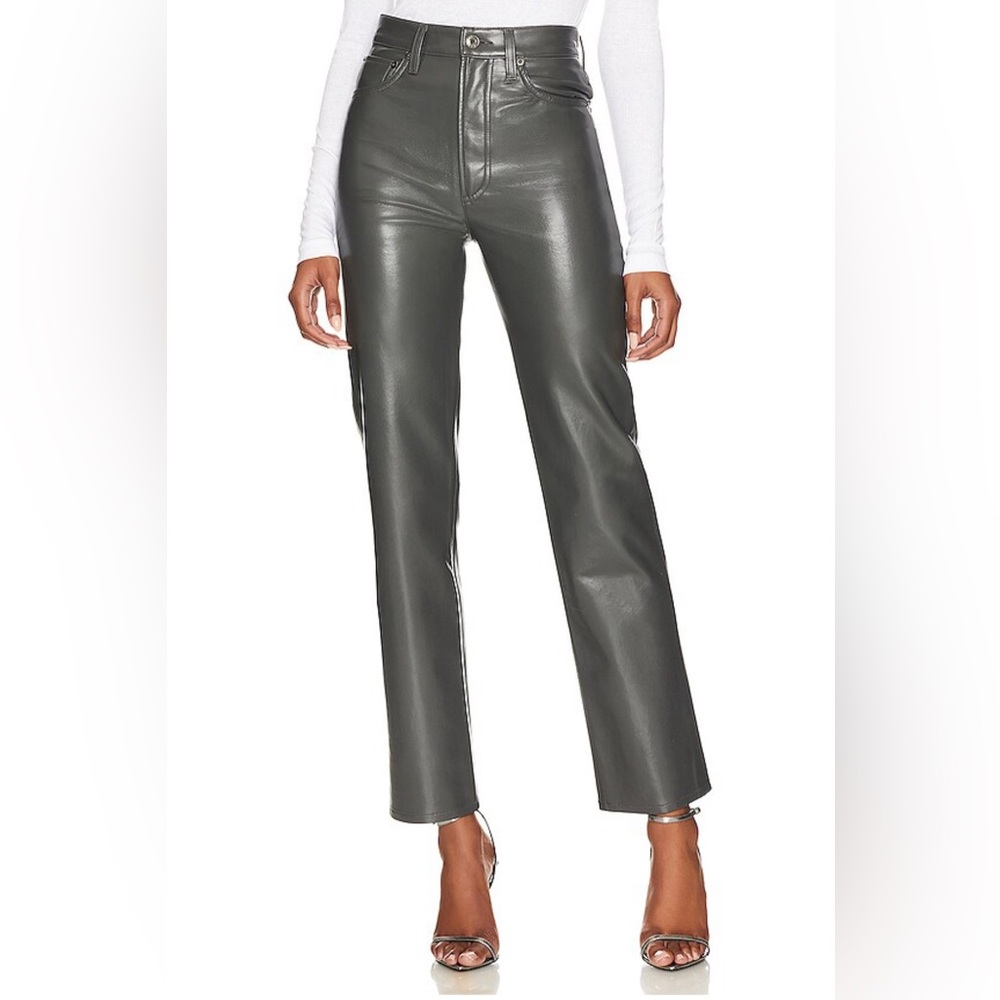 Agolde recycled leather 90s pinch waist pants